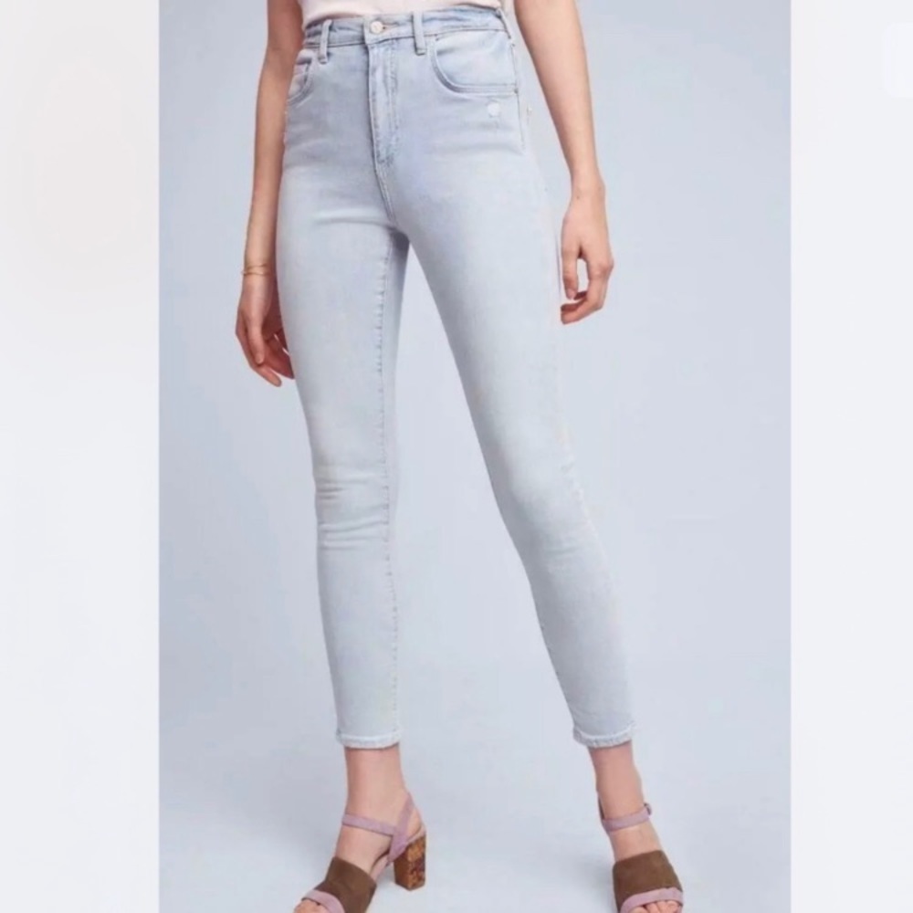 Anthro Pilcro & the Letterpress - High Rise Superscript Skinny Jeans - 28